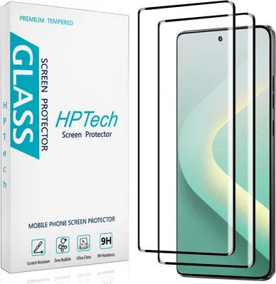 HPTech 2x Protector de Pantalla para Motorola Moto Edge 2025/60 Fusion/Pro, Vidrio Templado