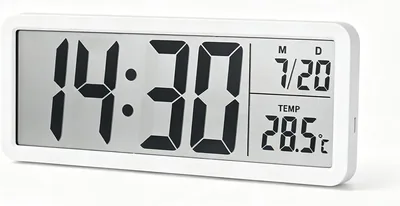 HENGBIRD Digitalväggklocka med Temperaturvisning, LCD-datum, 12/24 Timmar - Best Deal