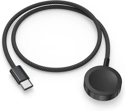 USB C laddningskabel för Apple Watch 1M, iWatch-laddare med magnet, snabbladdare