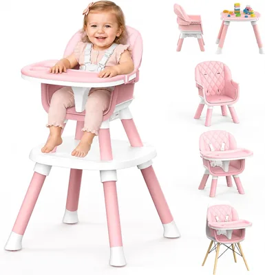 High Chairs for Babies and Toddlers, 8 in 1 Convertible Baby High Chair | Booster Seat, Baby Chair &