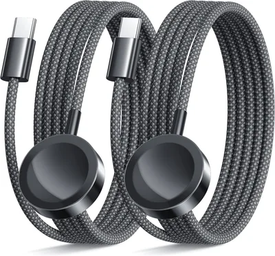 Laddningskabel för Apple Watch 2pack 1M, USB C laddare, magnetisk snabbladdare