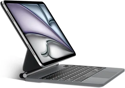 Magic Keyboard für iPad Air 11" M4/M3 Trackpad Tastatur | Neues Update, Deutsches QWERTZ Layout, 7-Farbige Beleuchtung