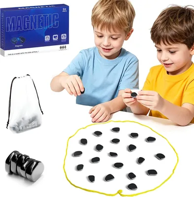 Luohong Ajedrez Magnético: Juego de Piezas Magnéticas Portátil con Cuerda Magnética, 40% de Descuento