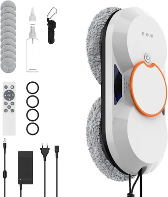 Ierakor Robot Aspirapolvere Elettrico Finestre, 47% di Sconto | 5600Pa, Doppia Spruzzatura, 3 Modalità, Navigazione Intelligente, Sicurezza UPS