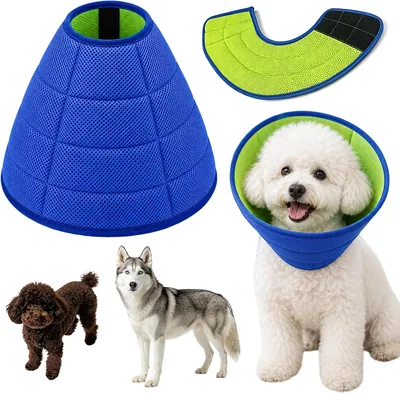 Soft Dog Cone Collar - Adjustable Comfort for Pets Post-Surgery Best Deal