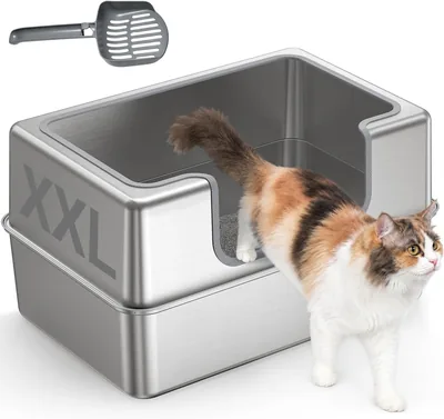 PETALPAW Cat Litter Box Stainless Steel XXL Best Deal