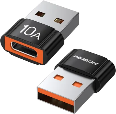 HOWJIM USB-C till USB A adapter 2 stk snabbladdning 480 Mbit/s | Best Price