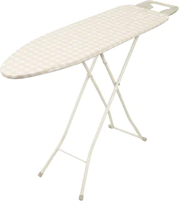 Jata Hogar HPLA8126 Tabla de Planchar Plegable, 110 x 32 cm, Altura Ajustable hasta 92 cm, Cobertura de Algodón del 100%, Reposabrazos XL, No Frotante