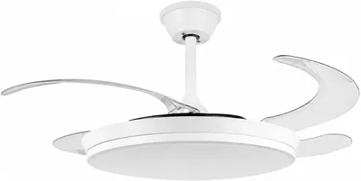 Ventilatore da soffitto TEK ONE con LED 36W e telecomando | Pale retrattili 106 cm | Motore DC a 6 velocità | CCT 300 | Best Deal