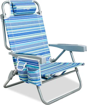 ARURU Beach Chair 23% Off - Folding Portable with Cooler Bag