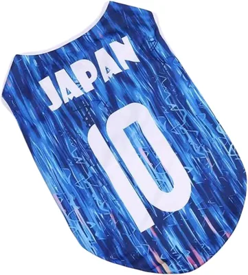 犬用サッカージャージー（夏メッシュ素材）、呼吸性、脱毛防止デザイン、散歩、観戦、チーに最適