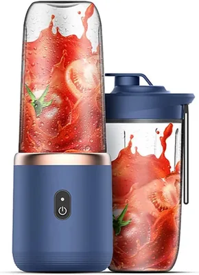 Portable Blender 6 Blades | Mini Juicer 400ml | Type-C Rechargeable | BPA Free | 90% Off