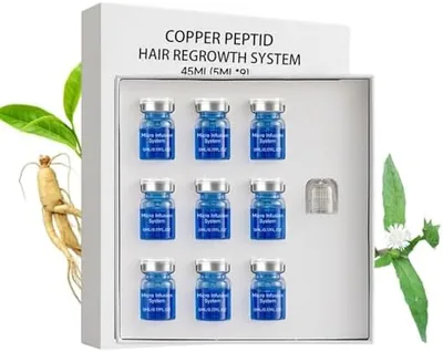 Sistema de crecimiento capilar con péptido de cobre para un cabello más denso y voluminoso (1 Set) - Mejor Oferta