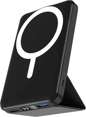 Podoru Power Bank per MagSafe, 10000 mAh Batteria Pieghevole con Caricamento Rapido PD 22.5W e Display LED