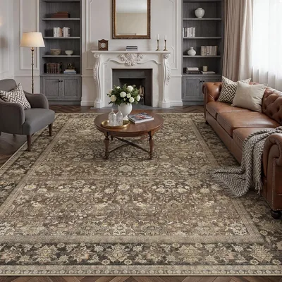Hugear 8x10 Brown Vintage Rug Best Deal