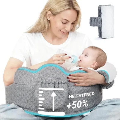 Almohada de Lactancia, Cojín Multifuncional para Amamantar con Reposabrazos, Barrera de Seguridad, Mejor Oferta