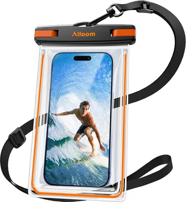 スマートフォン防水ケース 完全防水 暗闇で光る IPX8+ タッチコントロール 高透射