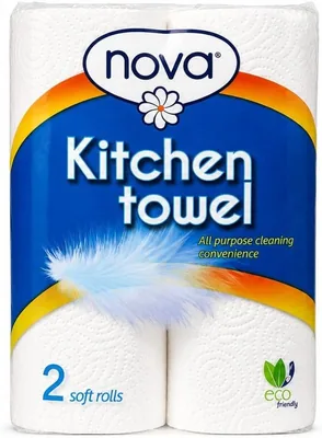 White Kitchen Roller Towels 2 Pack Best Deal