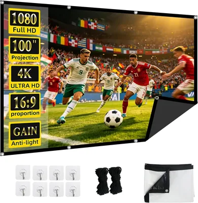 100 Inch HD Foldable Projector Screen Best Deal