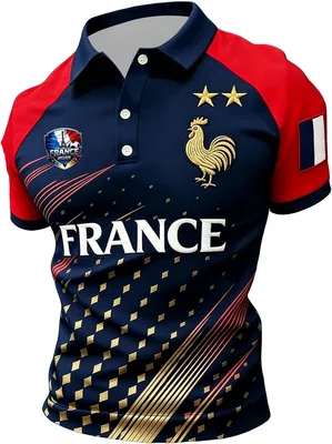 Maillot de football homme - Jersey de football 2026 T-shirt polo respirant à manches courtes pour l'été Sports Football CL