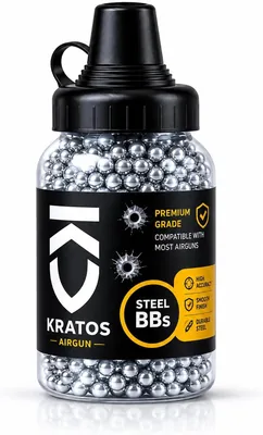 Kratox Steel BB's .177 Calibre, 4.5mm, 1500 Count, Best Deal