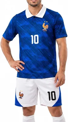 OVERS France Football Jersey Set - Kids/Youth/Men's Soccer Uniform, 23% Off