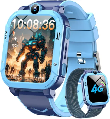 4G Kids Smart Watch GPS + LBS Tracker SOS Calls & Sleep Monitor