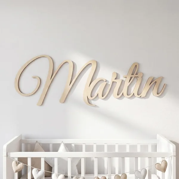 Nombres de madera personalizados para pared y puerta, letras decorativas para niños, regalo de recién nacido y ducha baby