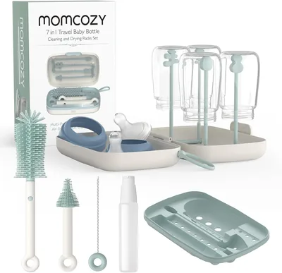 Momcozy Juego de Cepillos para Biberones 7 en 1