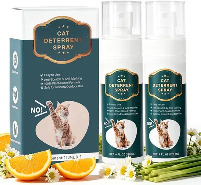 Cat Deterrent Spray - 8OZ x2 Pack Best Deal