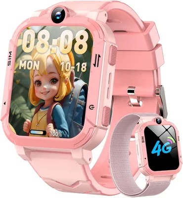 4G Kids Smart Watch GPS Tracker with SOS, Call & Wi-Fi