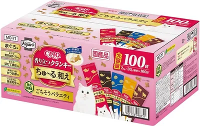 フィガロ 香り立つクランキーちゅ～る和え ごちそうバラエティ 20g×100袋 ベストディール