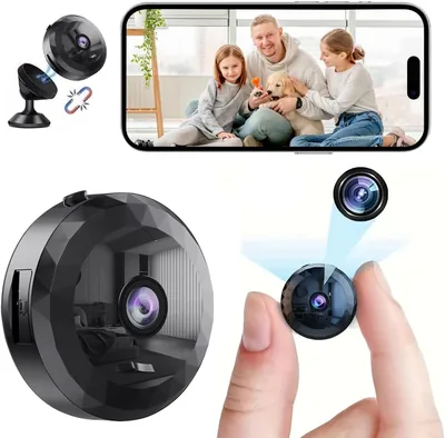 Cámara Miniatura 878DFOP, HD 1080p con WiFi Oculta para Ver en Móvil con Audio y Video, Larga Vida de Batería