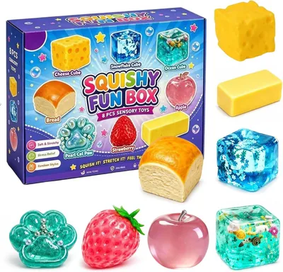 SLEEPHEAD® 8-Piece Mystery Box Set, Creative Squishy Toys, Party Gift, Best Deal