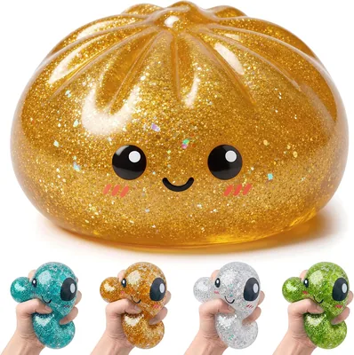 Glitter Dumpling Squishy Box (Gold) Best Deal