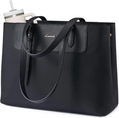 LOVEVOOK Damen Große Handtasche, Arbeitsbeutel, Laptop-Beutel, Einkaufstasche | 15,6 Zoll wasserdichter Schulbeutel, Lehrerbeutel, Aktentasche