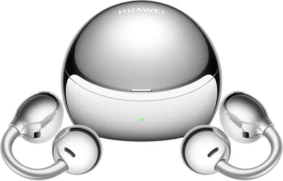 Huawei FreeClip 2 S Silver Cuffie Wireless, Design Leggero | Comfort di Lunga Durata, Custodia Ricarica Luminosa, Controllo Intelligente