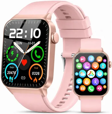 Reloj inteligente para mujeres, 1.85" HD, llamadas Bluetooth, SpO2, IP68, sueño | Pulsómetro deportivo con 110+ modos