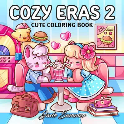 Cozy Eras 2 Coloring Book - Cute Scenes & Characters, Easy Pages