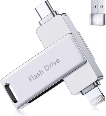 Lncnnk 3 in 1 USB-Stick 512 GB mit Lightning-Anschluss, MFi zertifiziert für iPhone