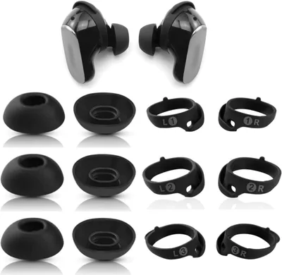 Bose QuietComfort Earbuds II (2022) Silicone Wingtip Covers - 6 Pairs, Anti-Slip Eartips, Save 19%
