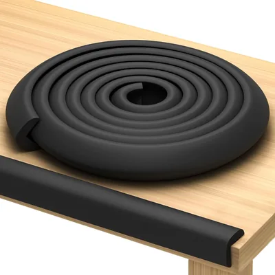 Furniture Edge Guards - 8ft Foam Cushion Set, Black Best Deal