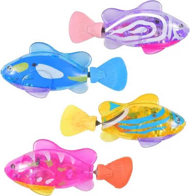 4 Pack Electroniques Flottants Poissons Jouets de Piscine Réutilisables pour Enfants - Meilleures Affaires