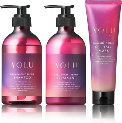 YOLU ナイトリペア シェイク マスク 3点セット カール フィグの香り 濃厚集中修復