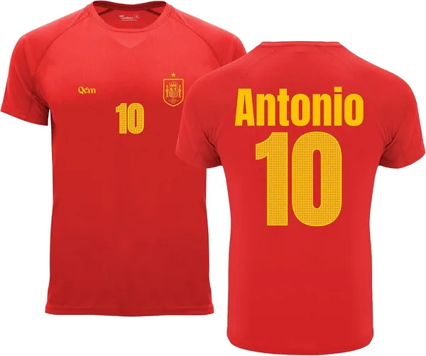 Camiseta Personalizada de Equipos de Fútbol - Estilo Mundial 2026 - Niño - Personalizable con Nombre y Número - No Oficial