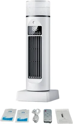 Ventilateur de climatisation - Ventilateurs frais sans lame | Humidificateur d'évaporation silencieux avec minuteur et R