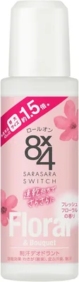 エイトフォー 8x4 ロールオン フレスクフローラル 洗浄力強め 大容量 2.3fl oz (68ml) クアイサイトドラッグ アンチパーサピラント デオドラン 速乾