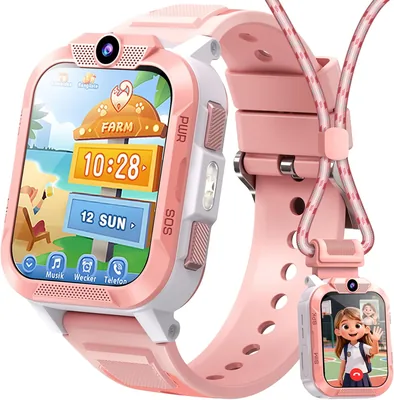 Blackview Kids Smart Watch 4G, Llamadas de Video, GPS, Llamada SOS, Linterna LED, Chat de Voz, 1.85" - Reloj Inteligente para Niños