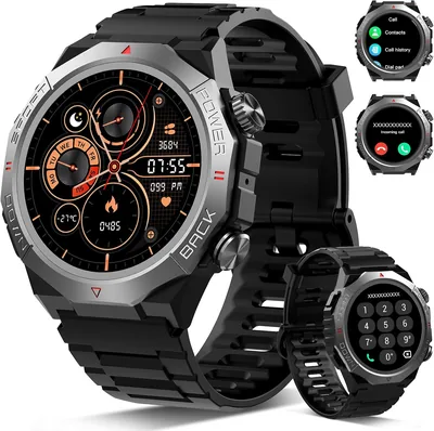 Atheewon Smartwatch Uomo Donna, 1.39 Pollici, Nero - 73% di Sconto