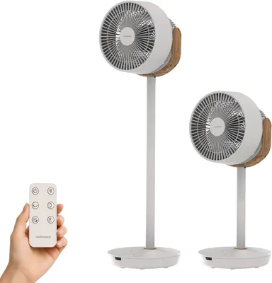 Mellerware BRIZY STAND 360° Leiser Bodenventilator mit 20W BLDC-Motor, Vertikal- und Horizontaloscillation 3D, 8 Geschwindigkeiten, 3 Modi, 6 Blatt, Best Deal